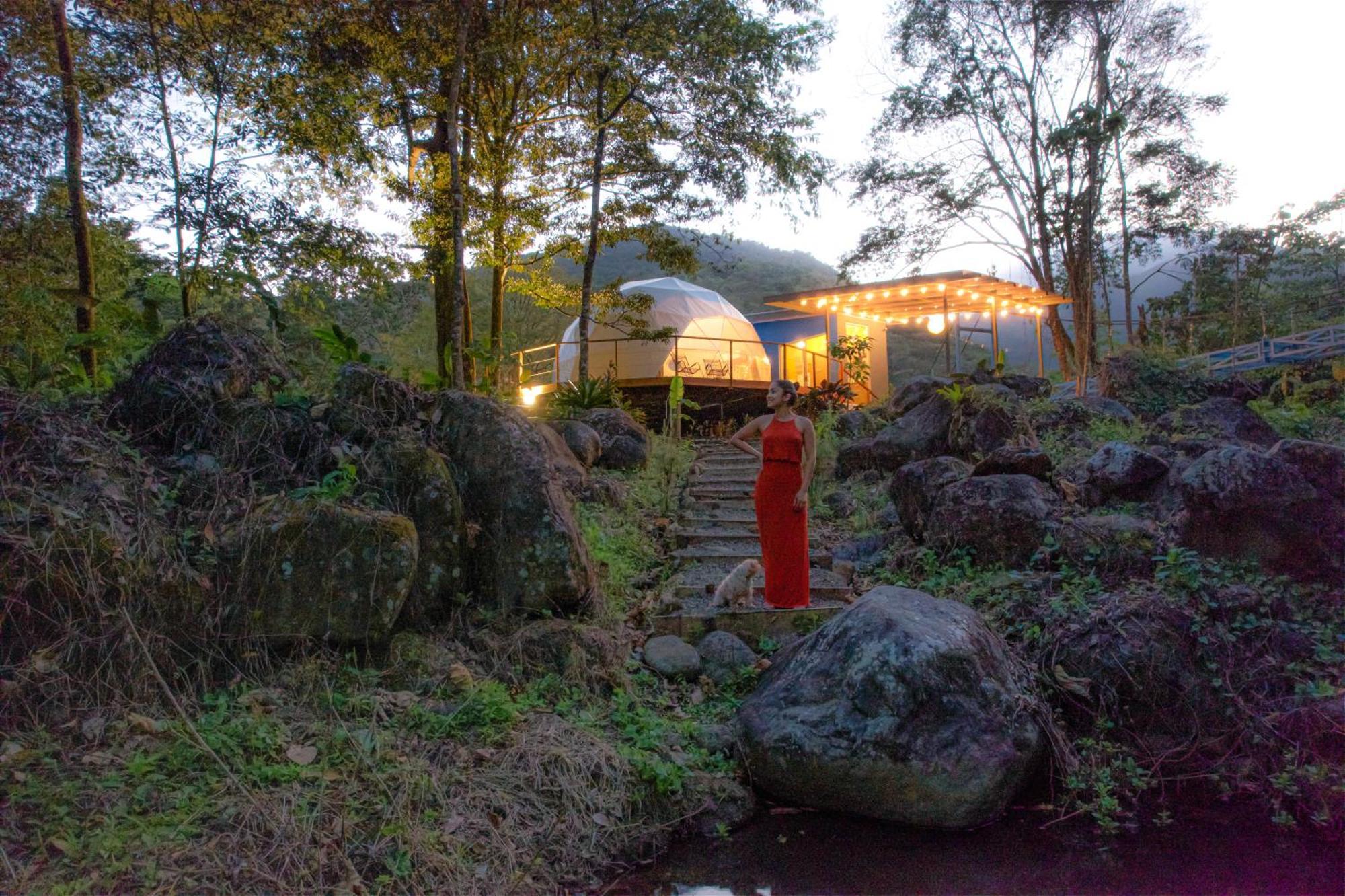 Bitzu Dome-Bijagua Riverside Glamping Ngoại thất bức ảnh