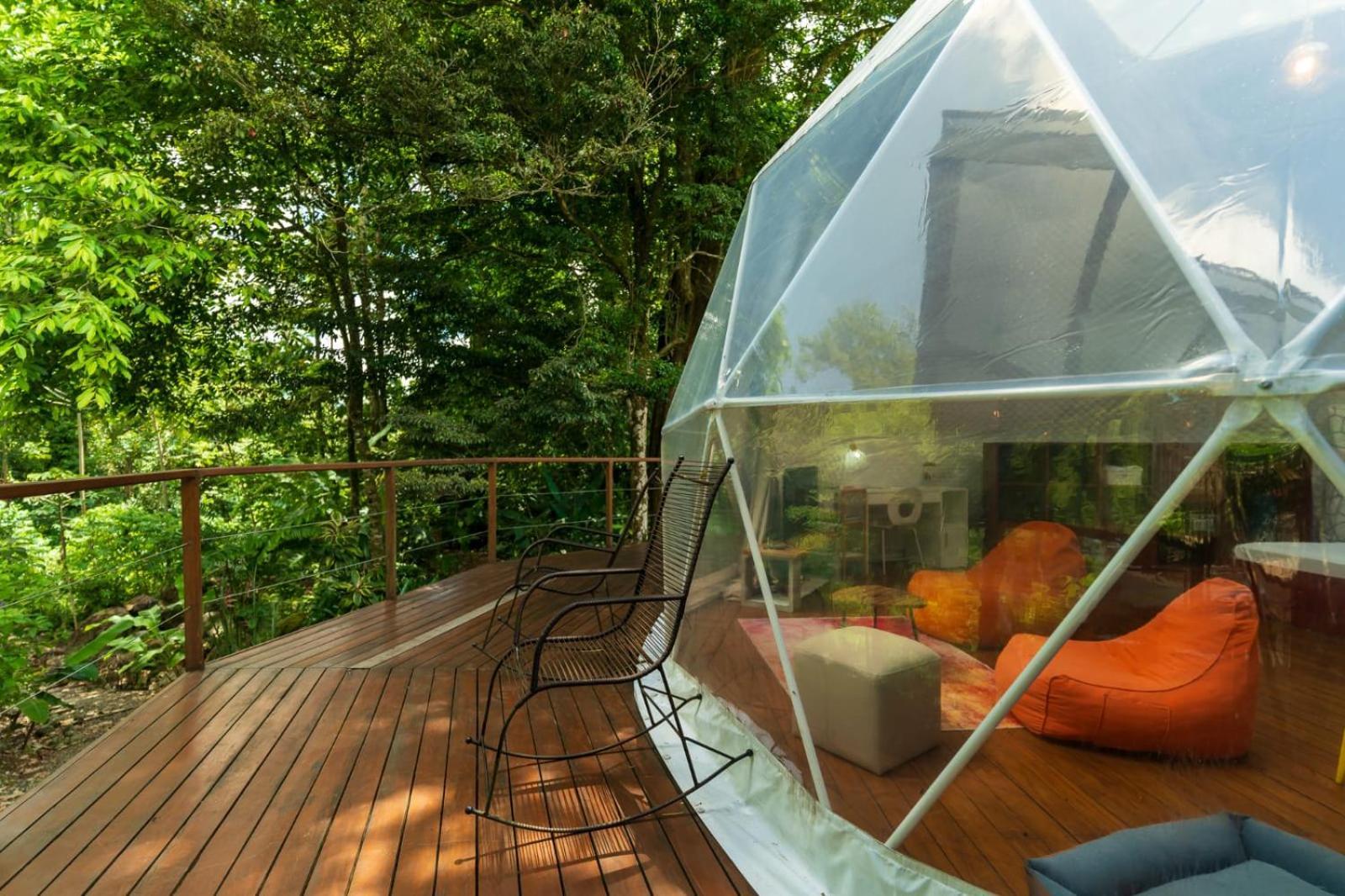 Bitzu Dome-Bijagua Riverside Glamping Ngoại thất bức ảnh